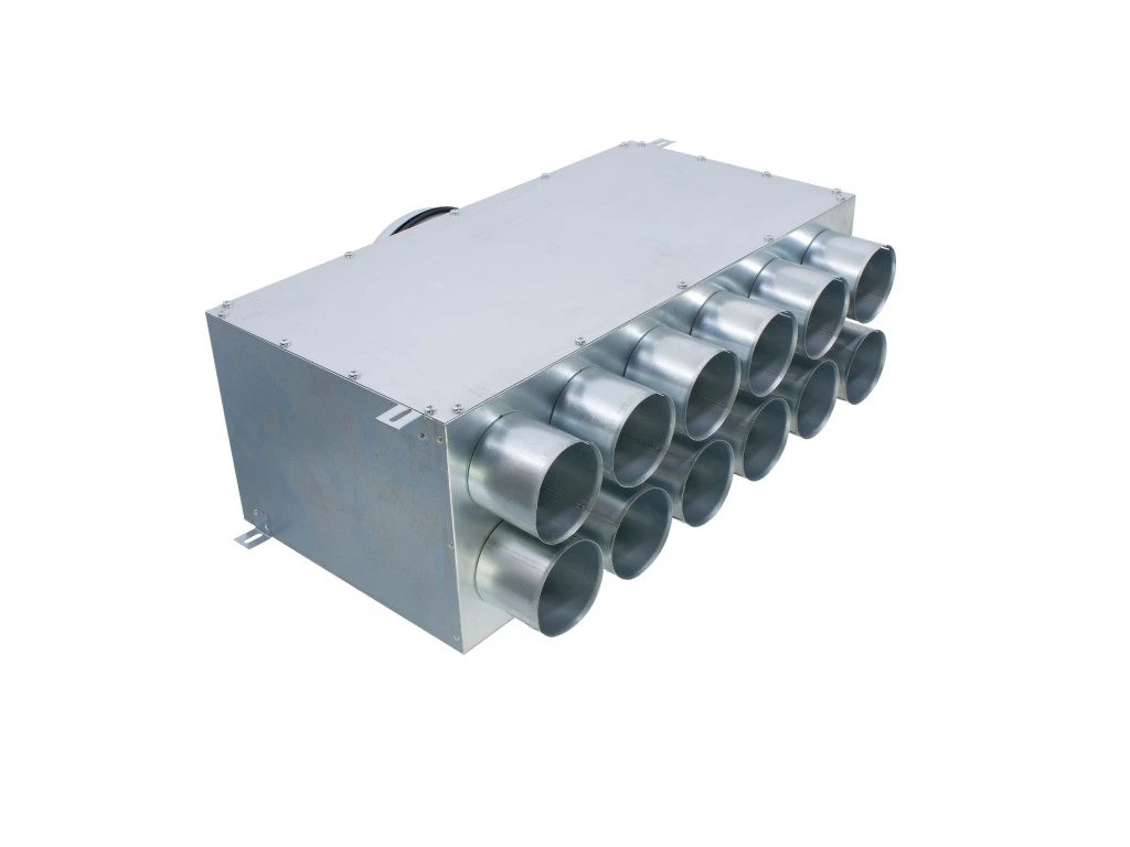 Verteilerkasten von Ø125 auf FlexVent 12x75