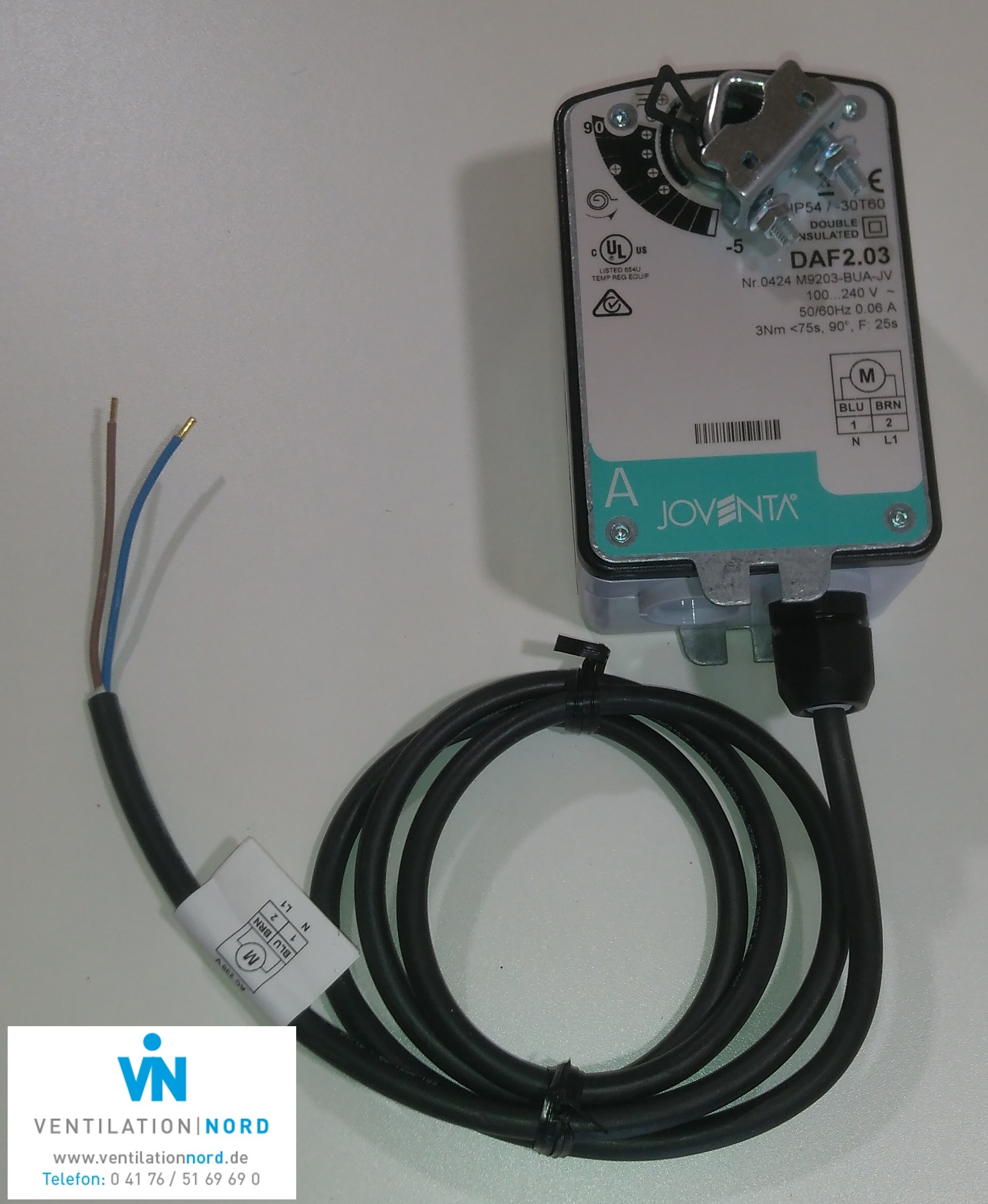 Joventa Klappenstellantrieb DMF1.03S Federrücklauf stetig regelnd