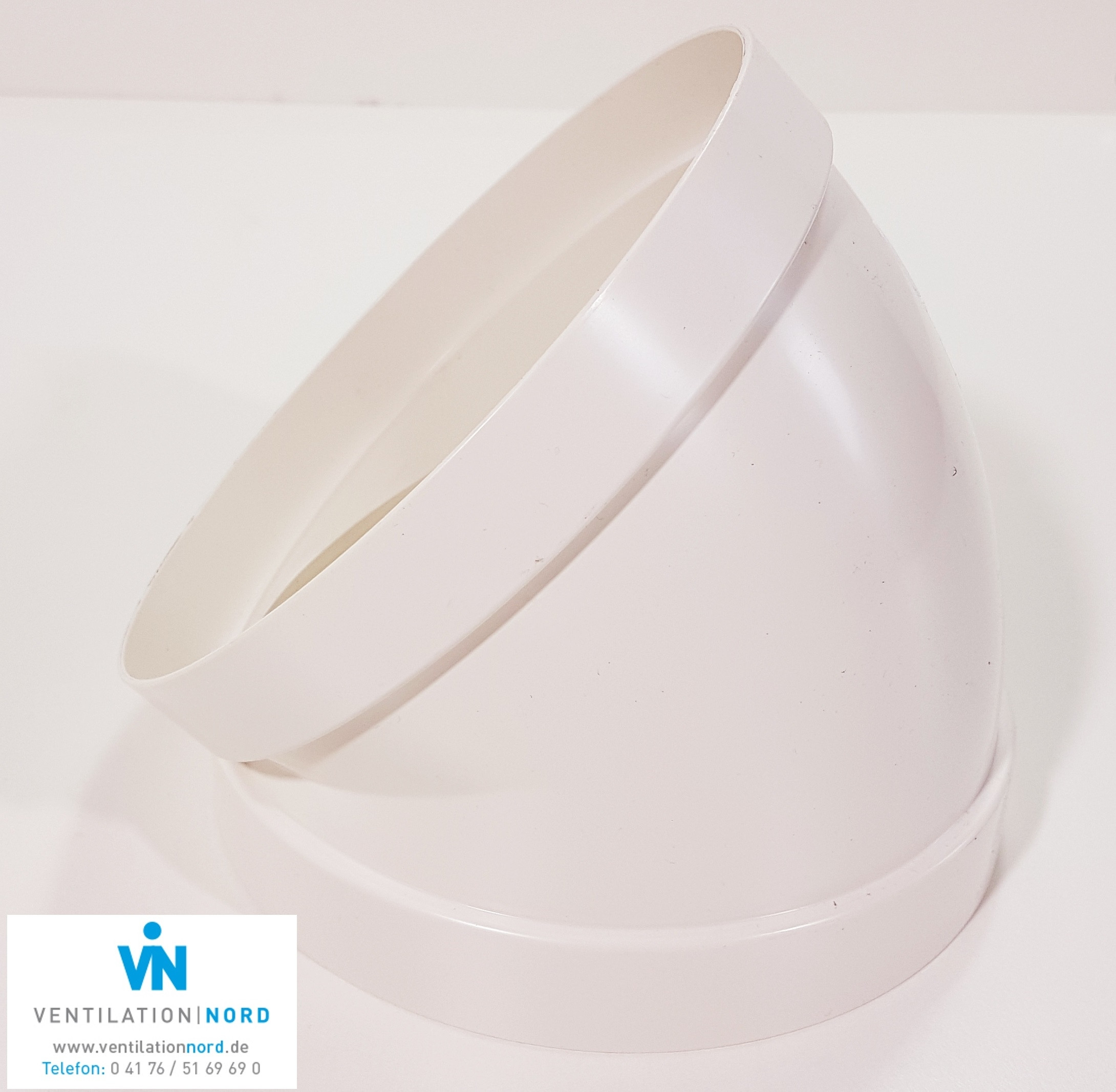 Kunststoffrohr Bogen 45° Dunstabzug Mauerkasten Wrasen Abzug