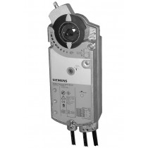 Siemens Luftklappen-Drehantrieb, AC/DC 24 V, 3-Punkt, 18 Nm, Federrücklauf 90/15 s, Potentiometer, 2 Hilfsschalter GCA135.1E