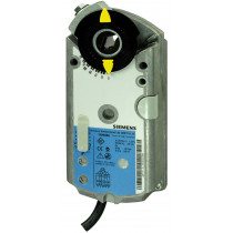 Siemens Luftklappen-Drehantrieb, AC/DC 24 V, DC 0(2)...10 V / 0(4)...20 mA, 6 Nm, 2 s, mit elektronischer Notstellfunktion, 2 Hilfsschalter GNP196.1E