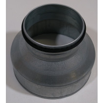 Reduzierung Stahl verzinkt mit EPDM Lippendichtung Muffe / Nippel