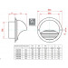 Wetterschutzgitter Dunstabzug Abluft Zuluft Edelstahl